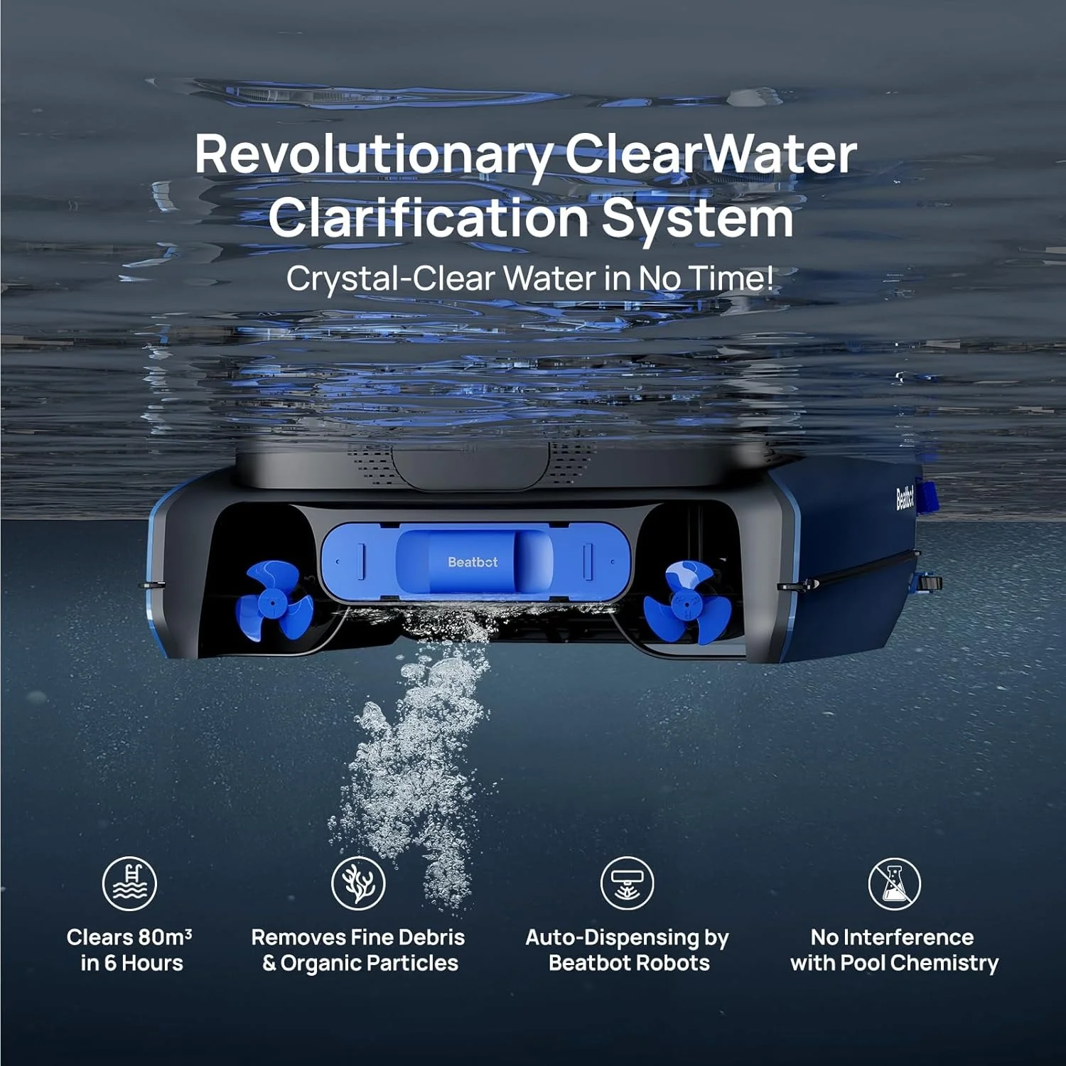 Beatbot AquaSense 2 Robotic Pool Cleaner + iSkim Ultra Robotic Pool Skimmer - Image 7